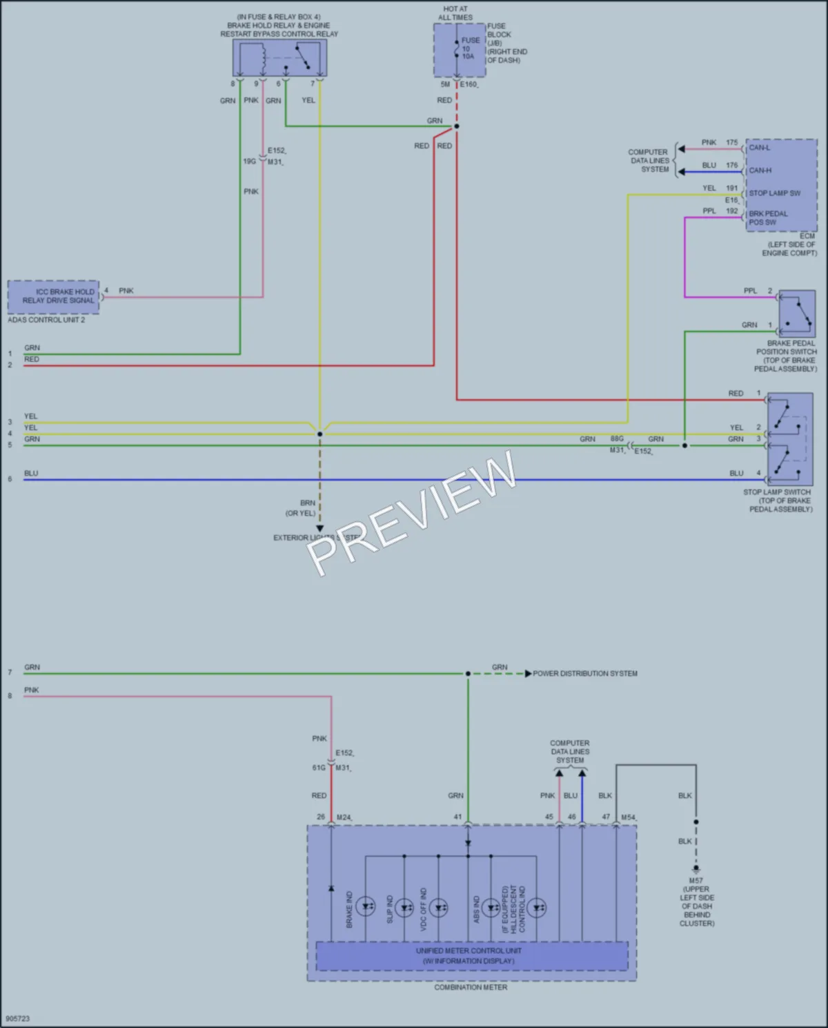 2025 Nissan Frontier Anti Lock Brakes wiring diagram preview