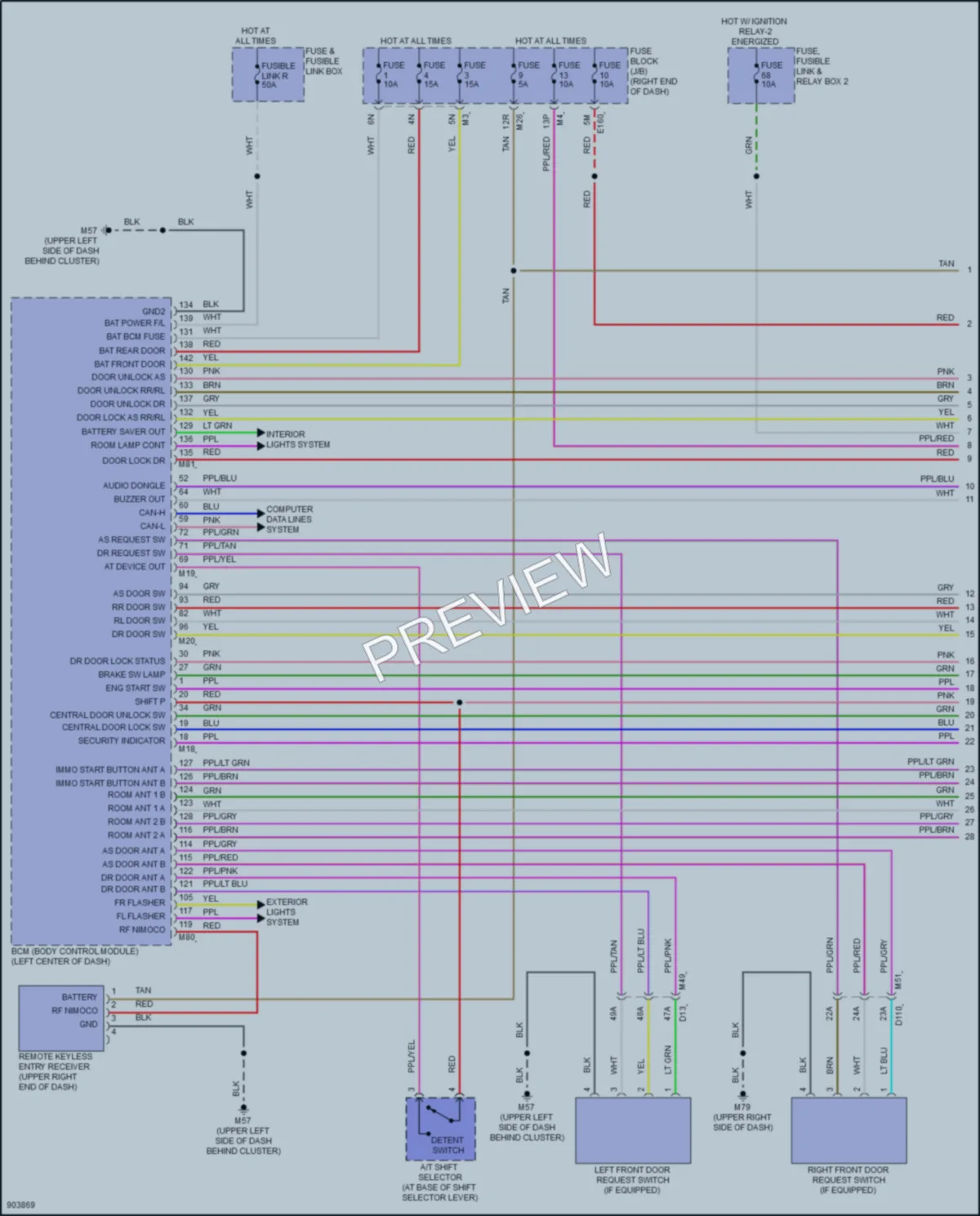 2025 Nissan Frontier Anti Theft wiring diagram preview