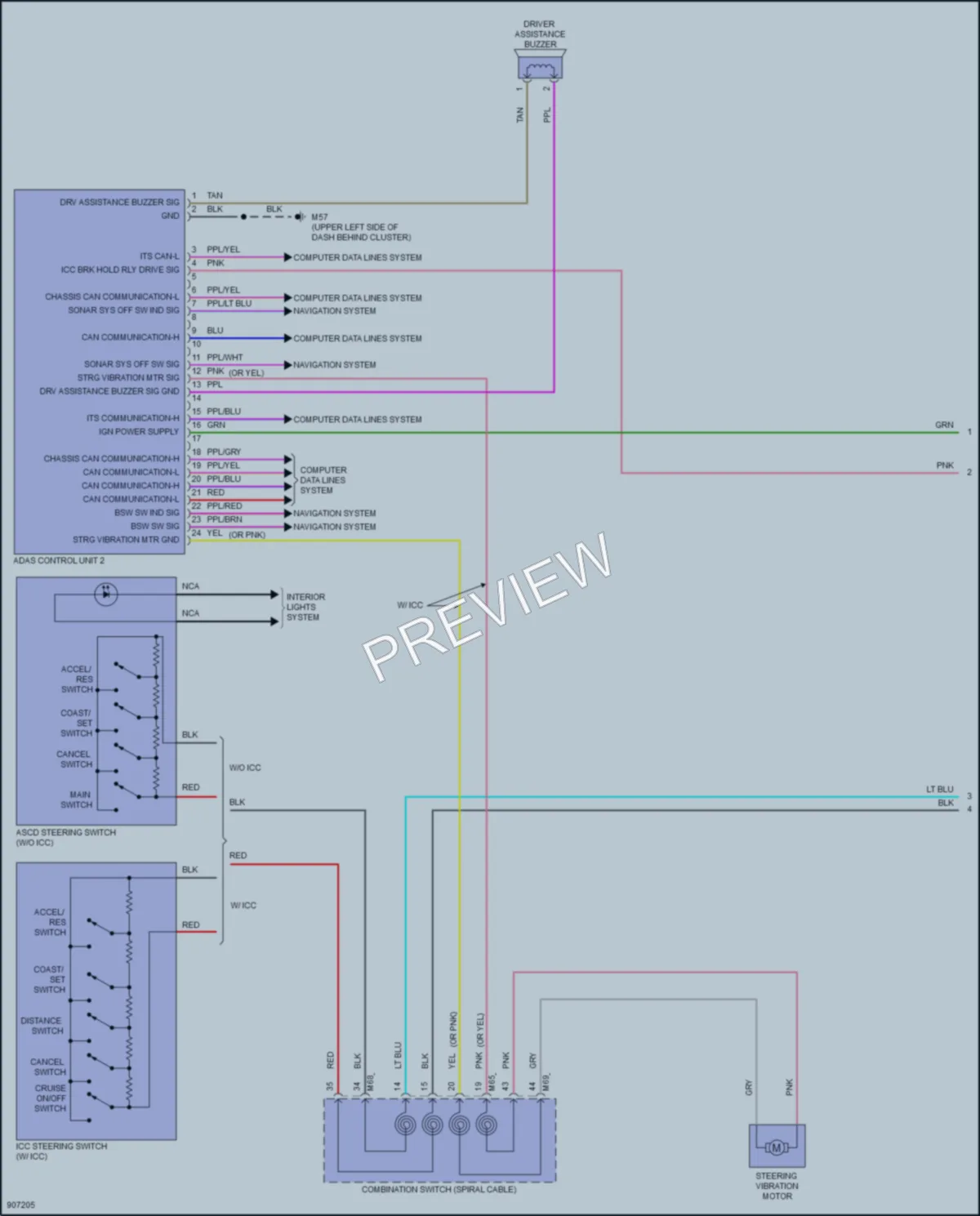 2025 Nissan Frontier Cruise Control wiring diagram preview