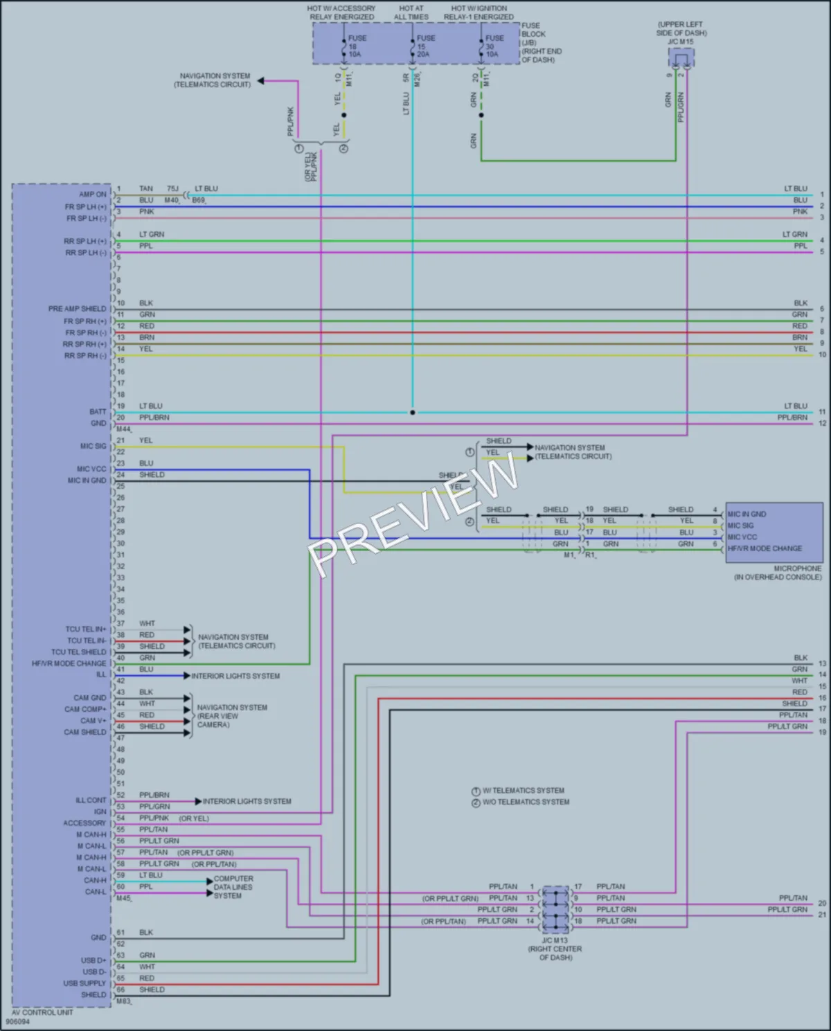 2025 Nissan Frontier Radio wiring diagram preview