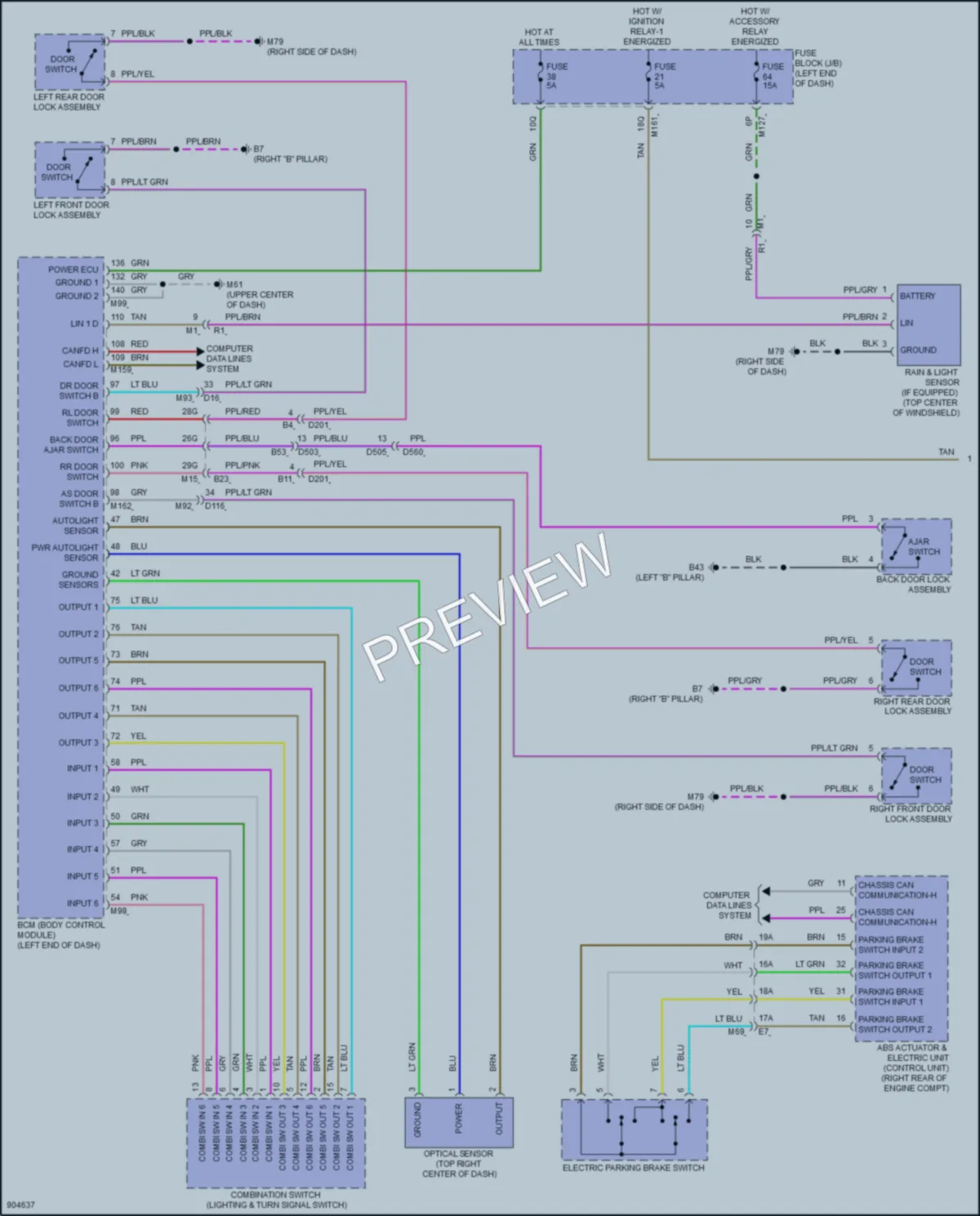 2025 Nissan Kicks Headlights wiring diagram preview