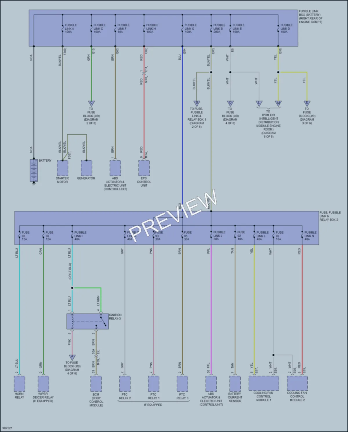 2025 Nissan Kicks Power Distribution wiring diagram preview
