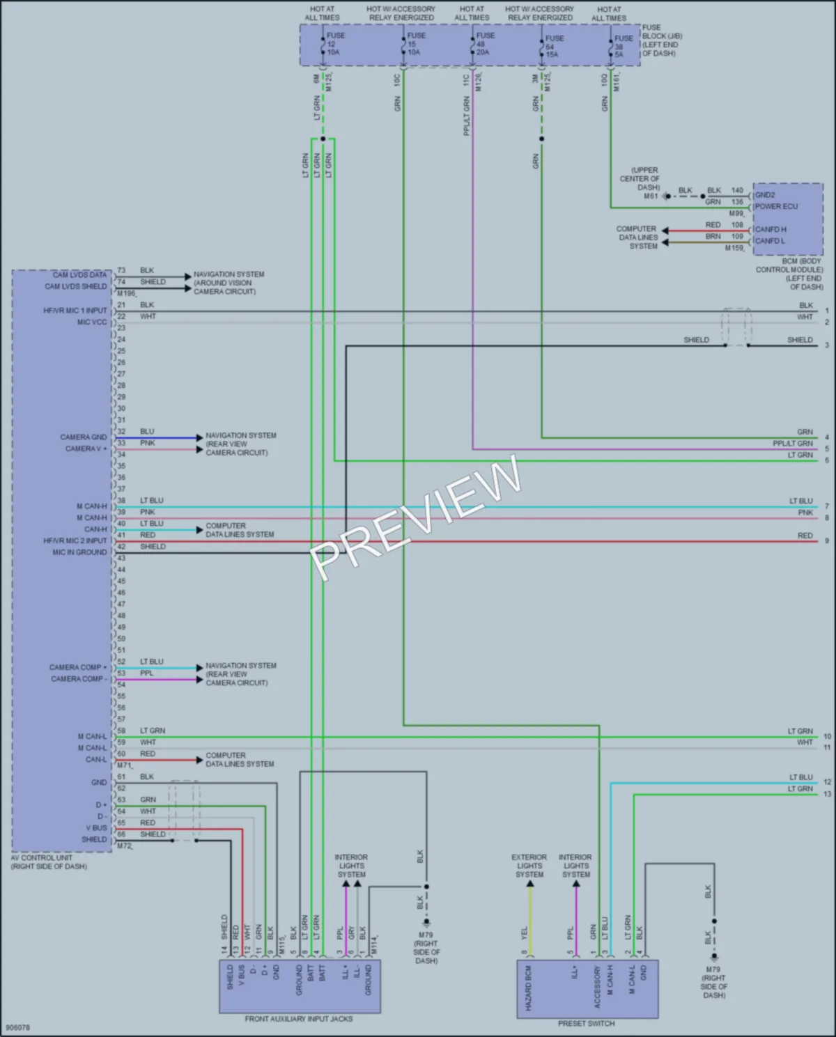 2025 Nissan Kicks Radio wiring diagram preview
