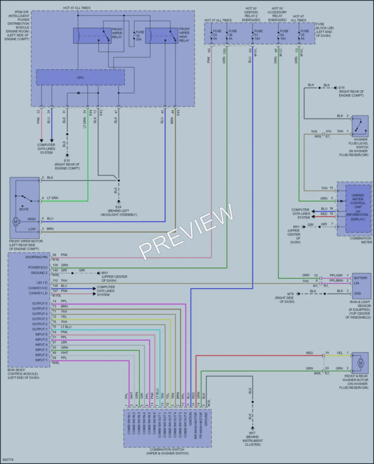 2025 Nissan Kicks Wiper Washer wiring diagram preview