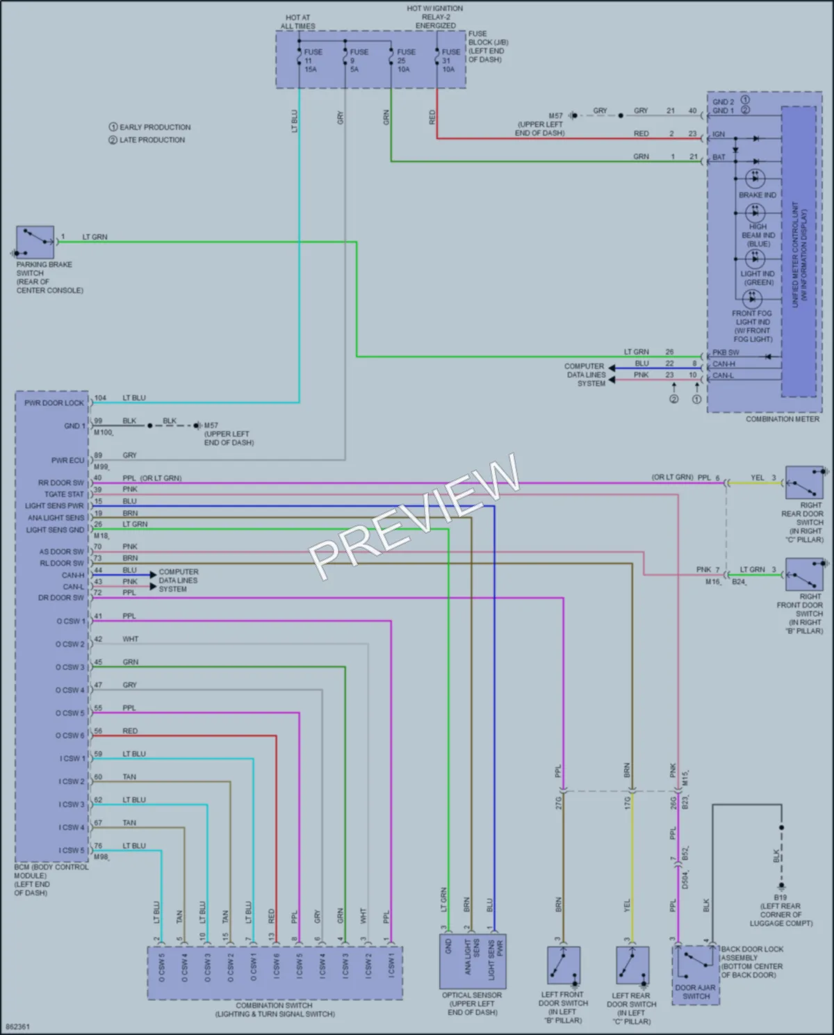 2025 Nissan KicksPlay Headlights wiring diagram preview