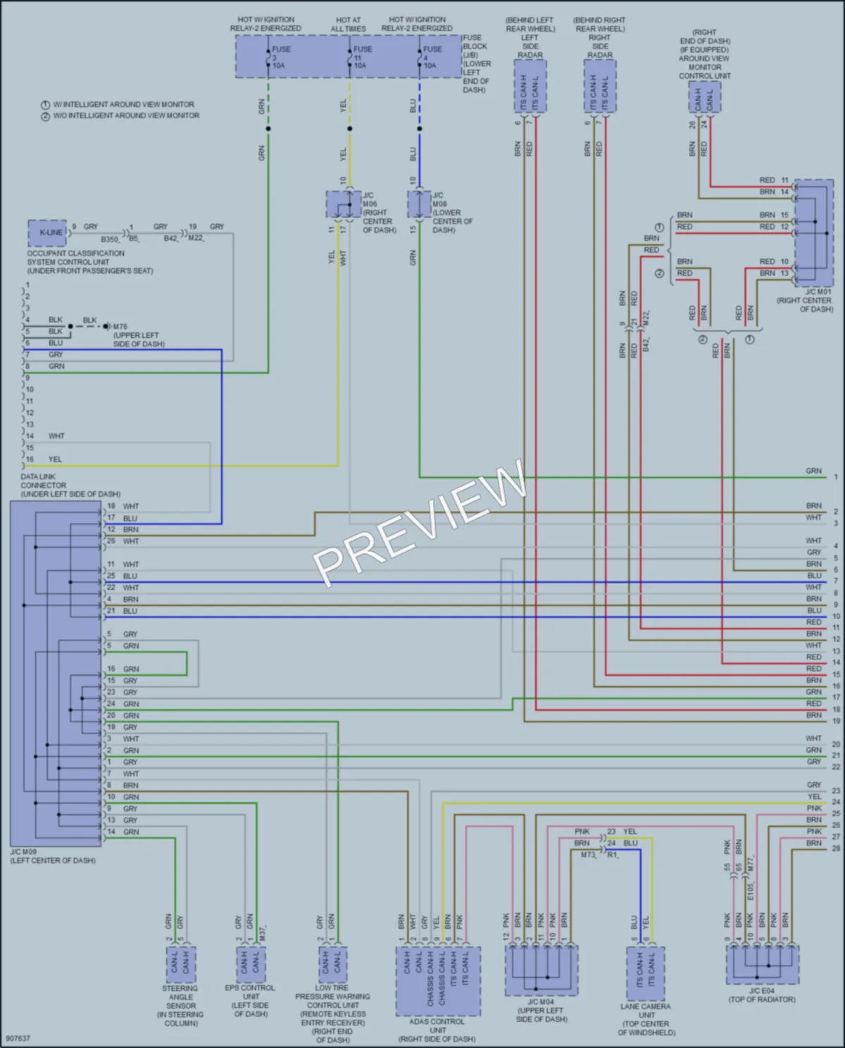 2025 Nissan LEAF Computer Data Lines wiring diagram preview