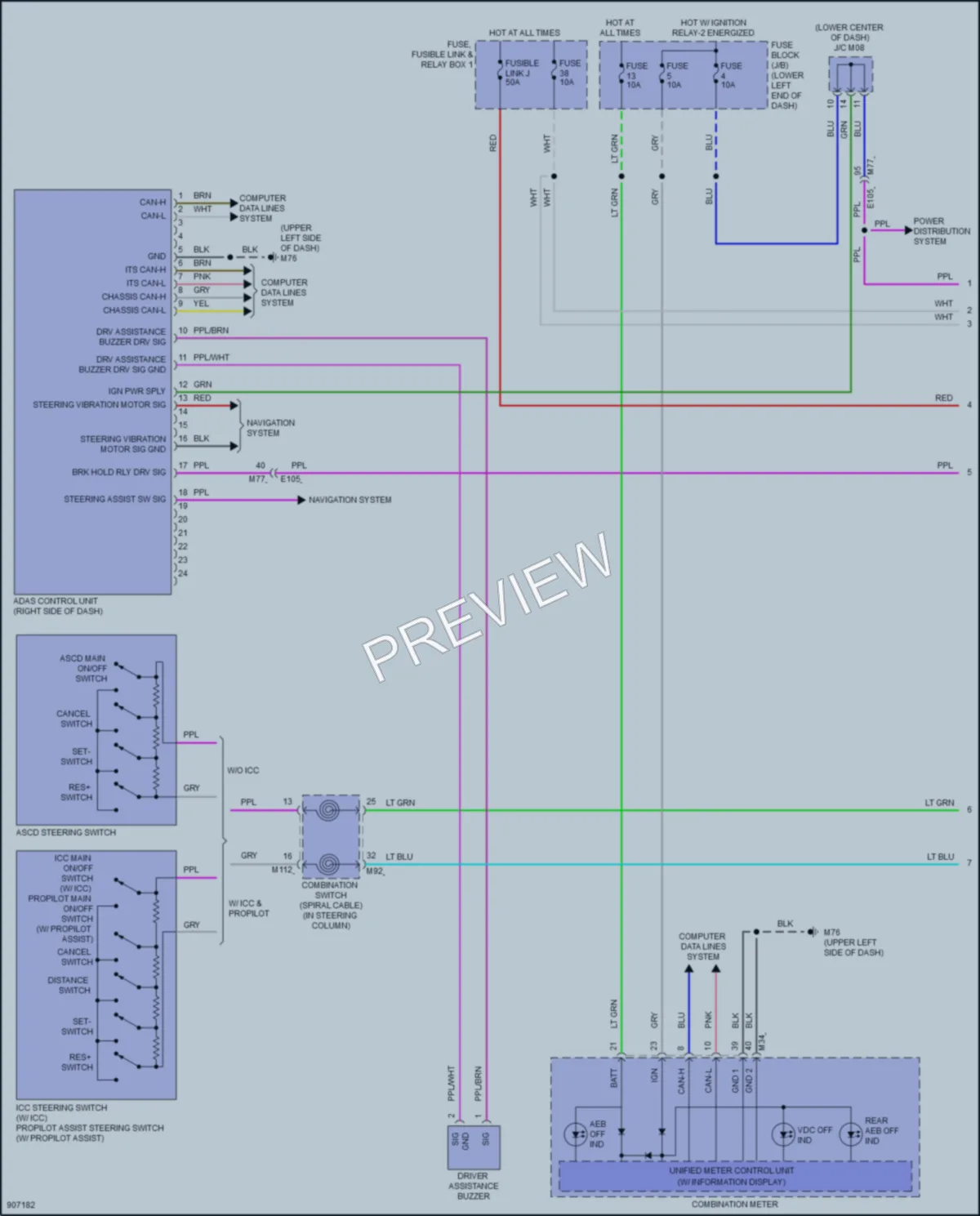 2025 Nissan LEAF Cruise Control wiring diagram preview