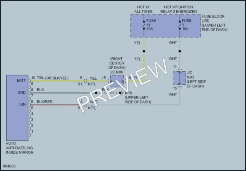 2025 Nissan LEAF Power Mirrors wiring diagram preview
