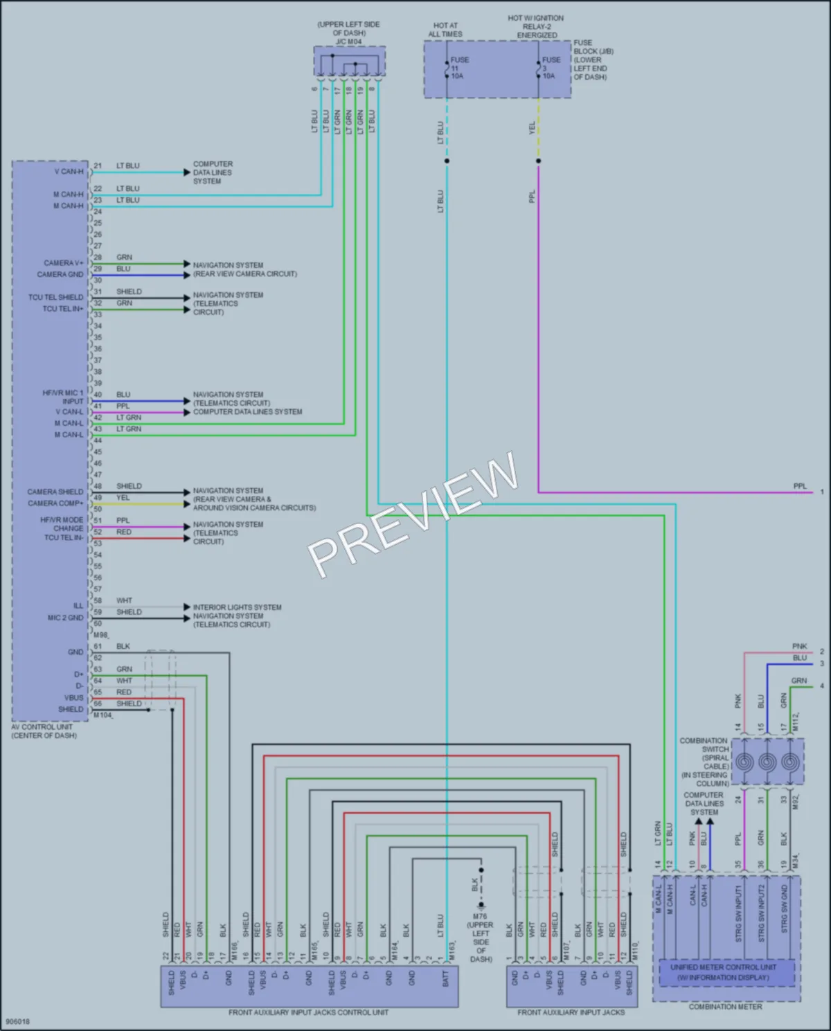 2025 Nissan LEAF Radio wiring diagram preview
