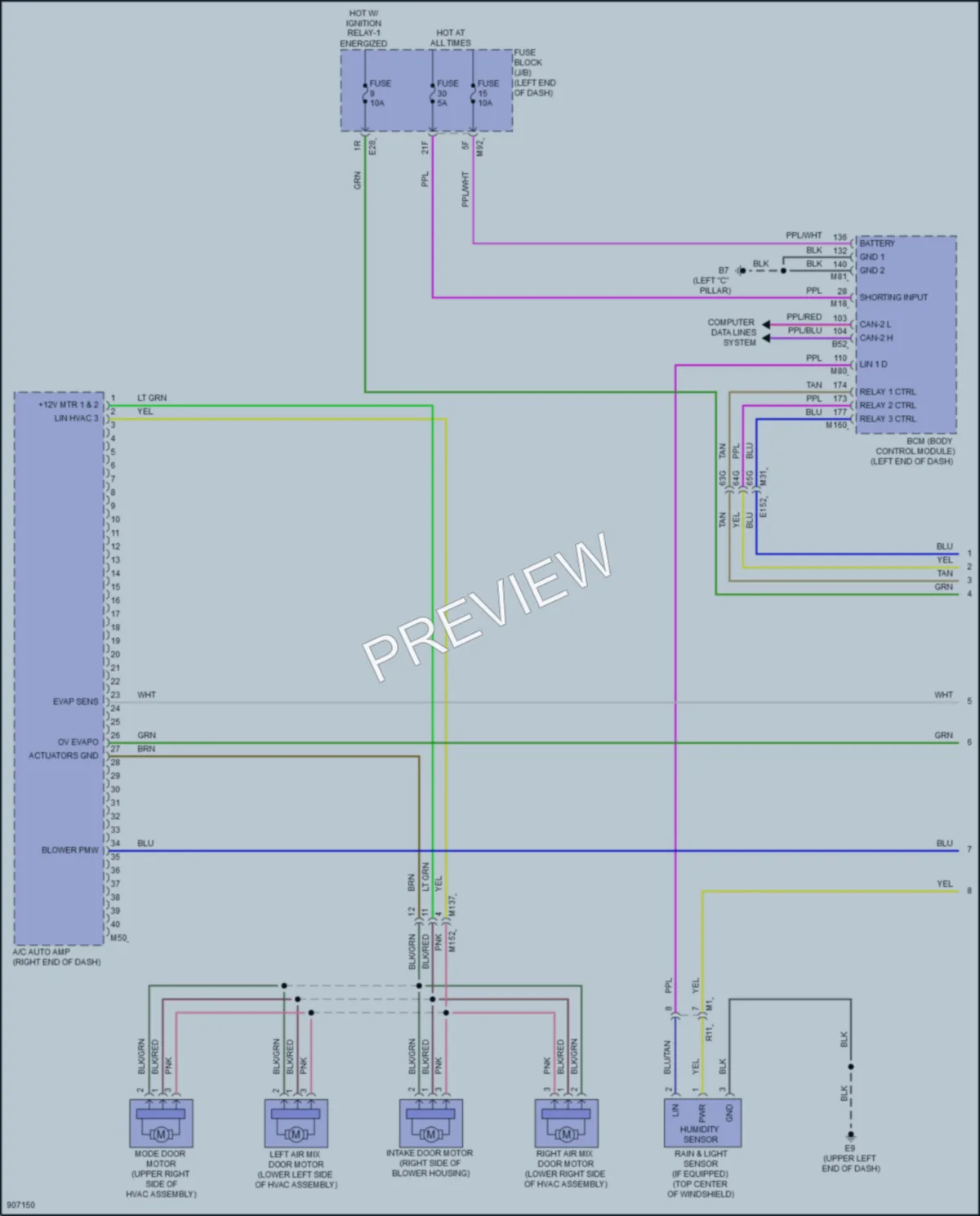 2025 Nissan Murano Air Conditioning wiring diagram preview