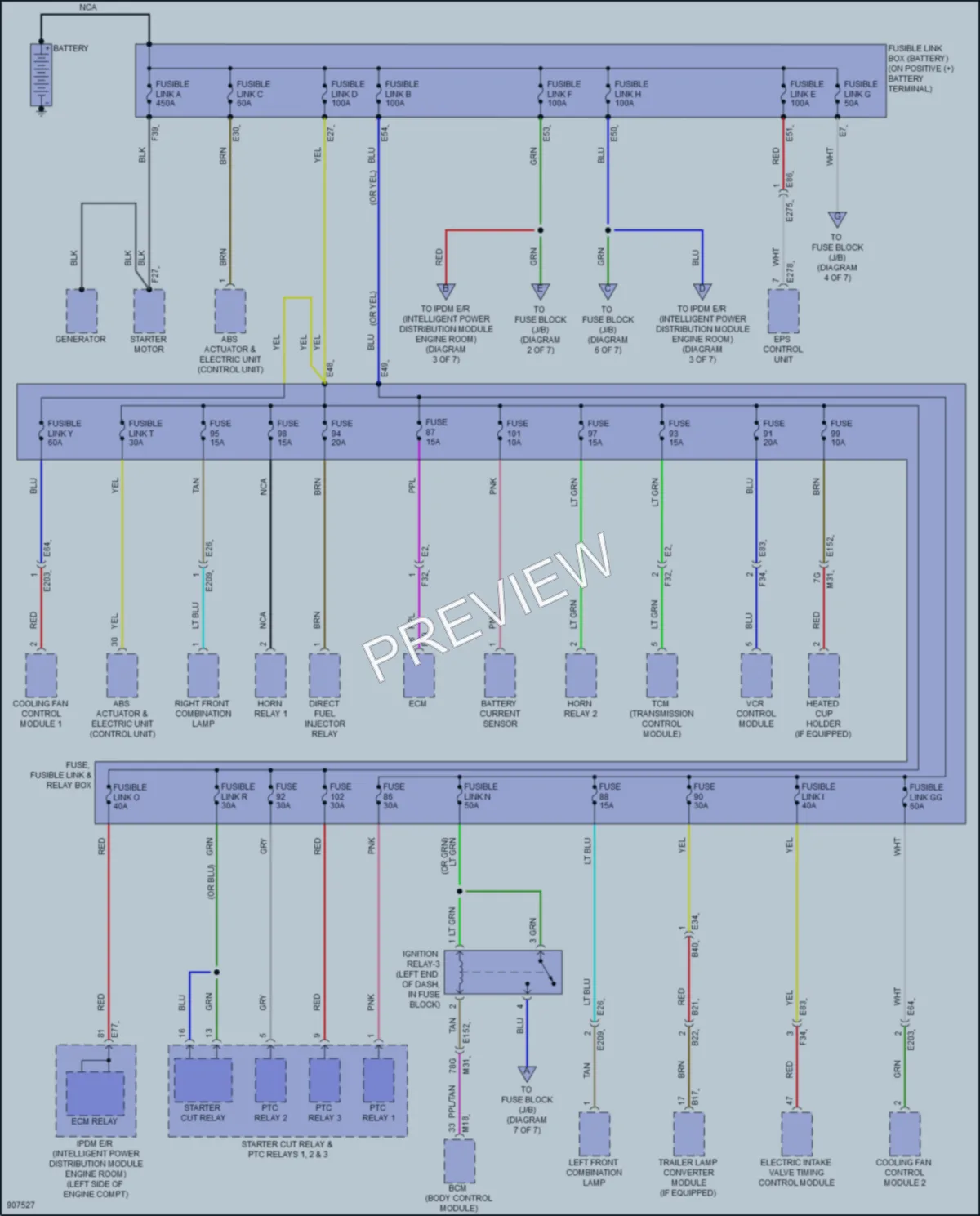 2025 Nissan Murano Power Distribution wiring diagram preview