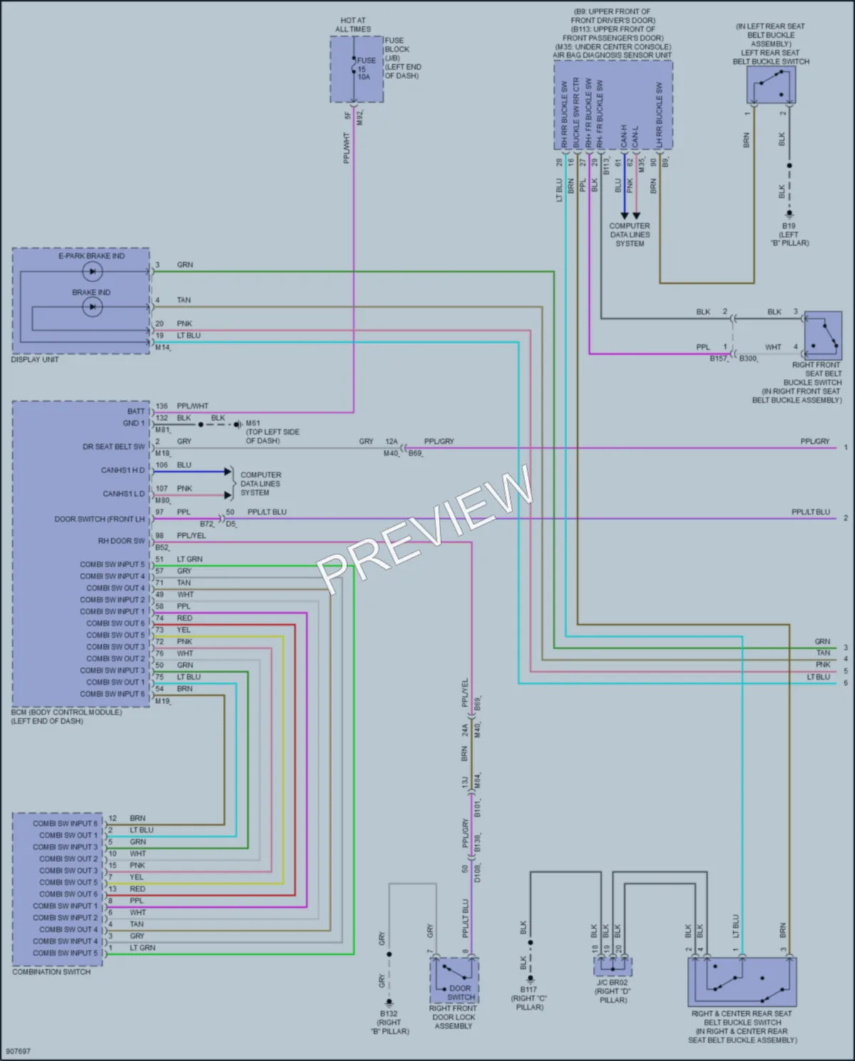 2025 Nissan Murano Warning Systems wiring diagram preview