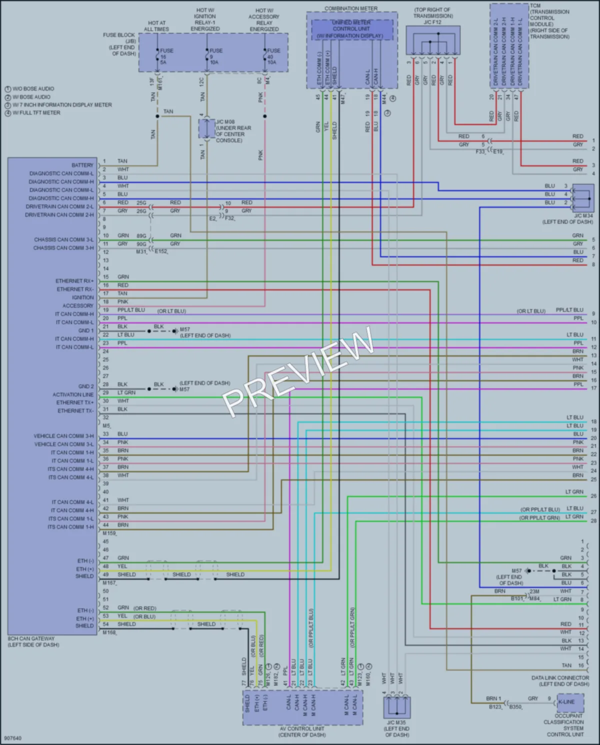 2025 Nissan Pathfinder Computer Data Lines wiring diagram preview
