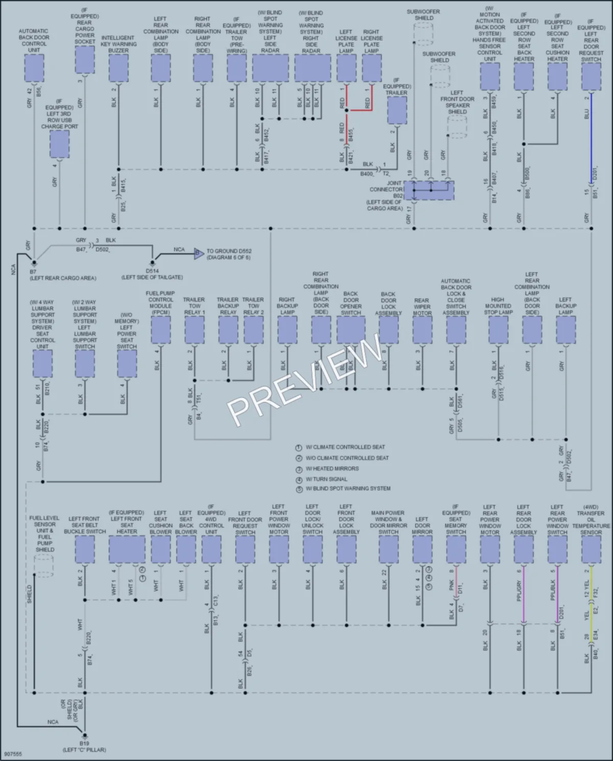 2025 Nissan Pathfinder Ground Distribution wiring diagram preview