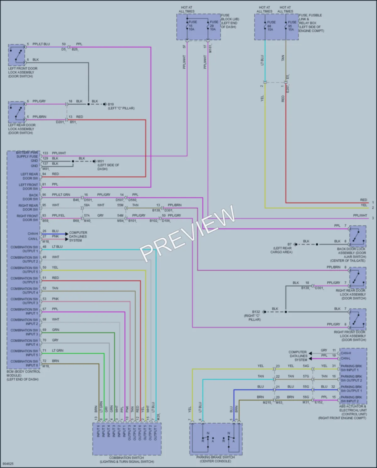 2025 Nissan Pathfinder Headlights wiring diagram preview