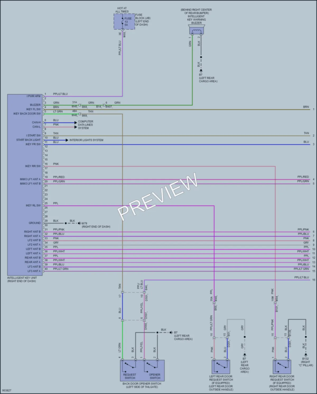 2025 Nissan Pathfinder Power Door Locks wiring diagram preview