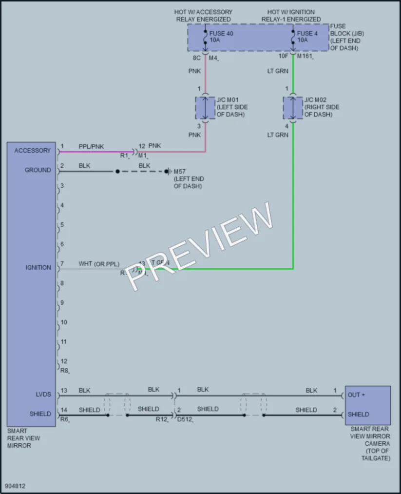 2025 Nissan Pathfinder Power Mirrors wiring diagram preview