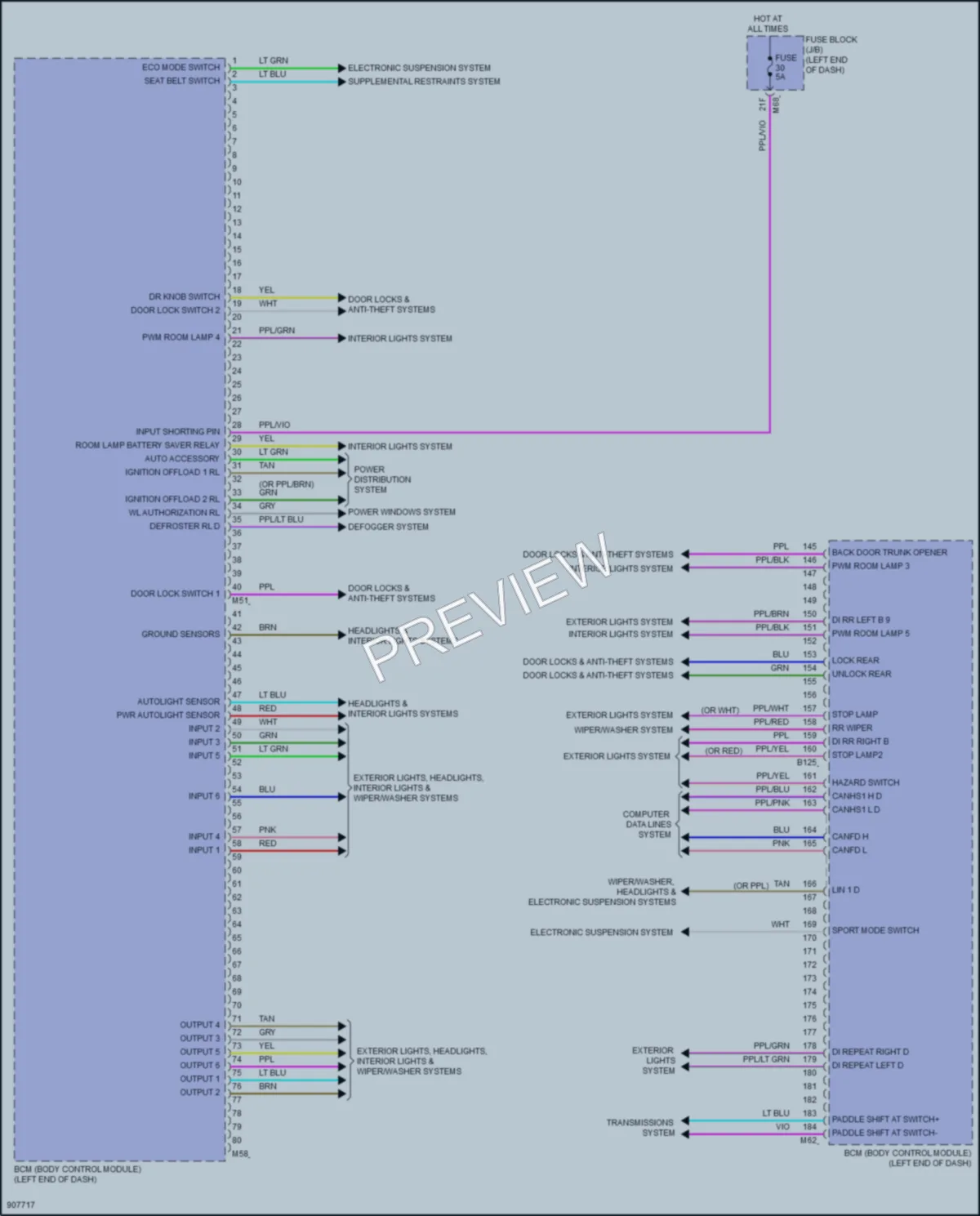 2025 Nissan Rogue Body Control Modules wiring diagram preview