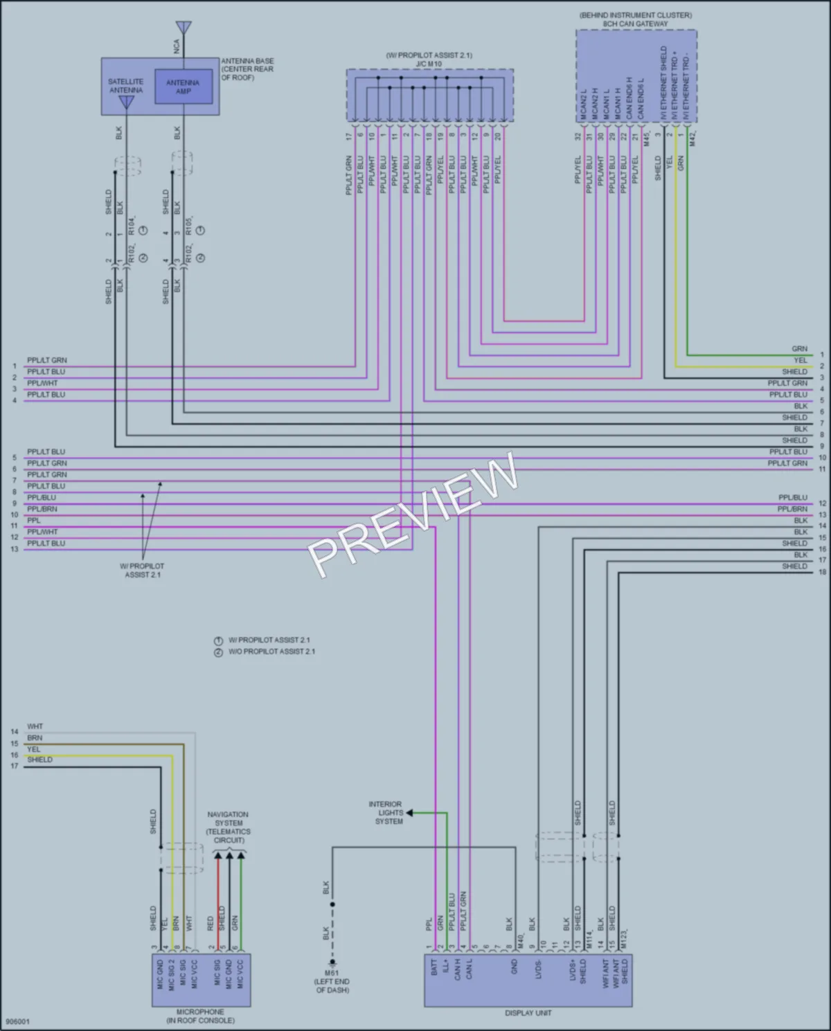 2025 Nissan Rogue Navigation wiring diagram preview
