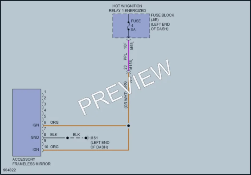 2025 Nissan Rogue Power Mirrors wiring diagram preview