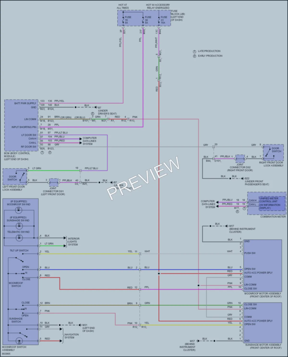 2025 Nissan Rogue Power Top Sunroof wiring diagram preview