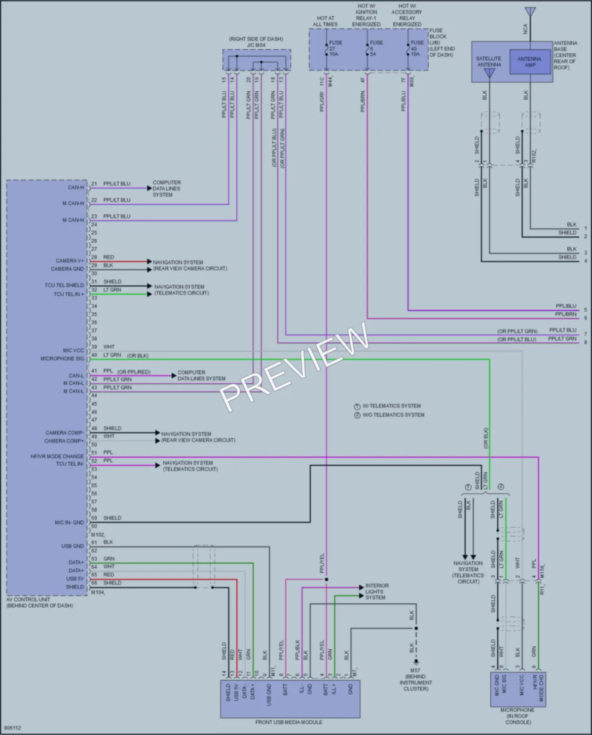 2025 Nissan Rogue Radio wiring diagram preview
