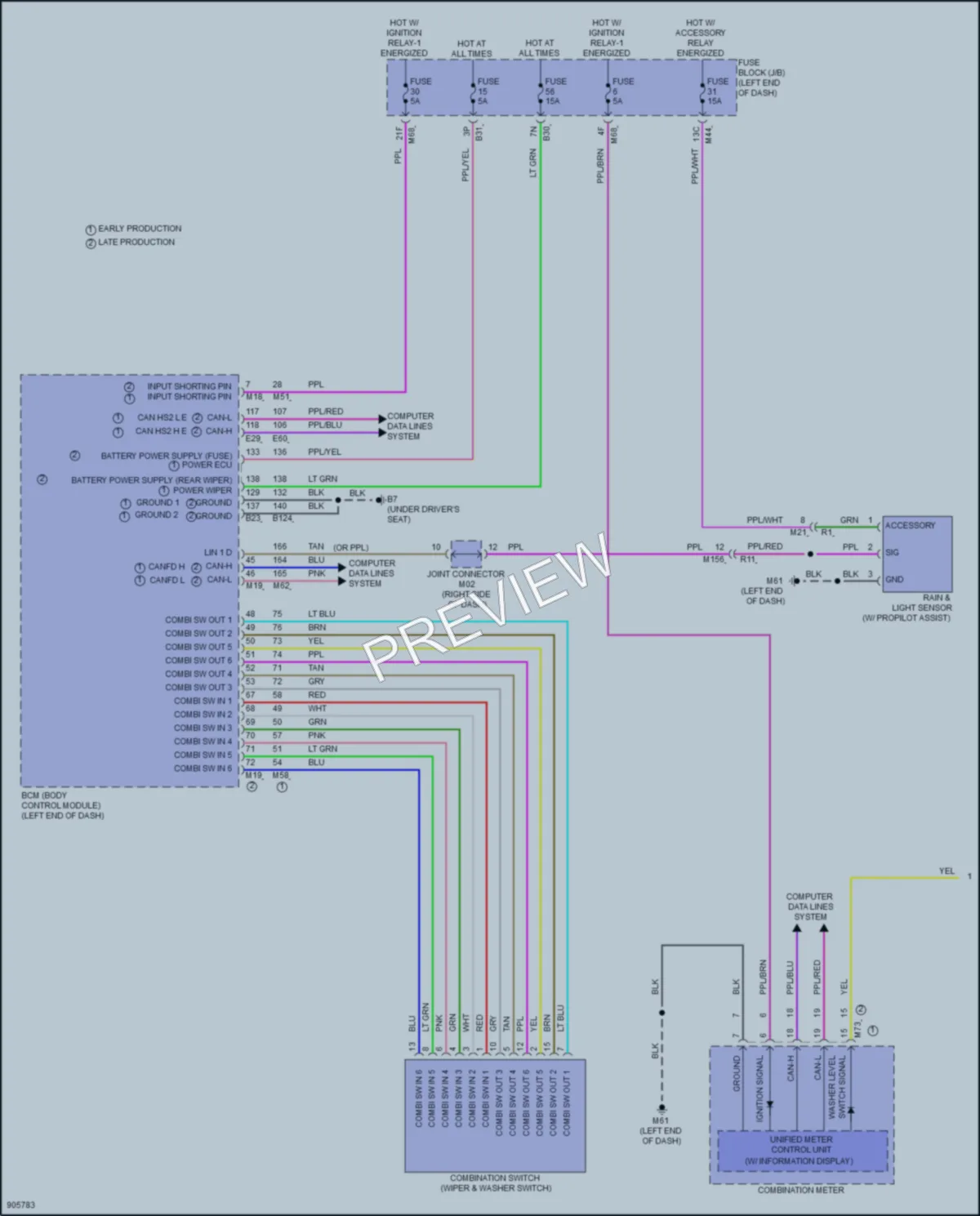 2025 Nissan Rogue Wiper Washer wiring diagram preview