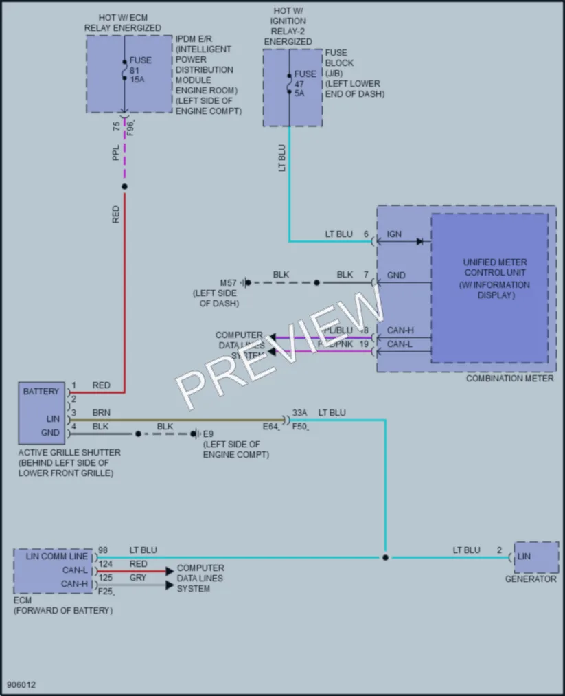 2025 Nissan Sentra Active Bodyworks wiring diagram preview