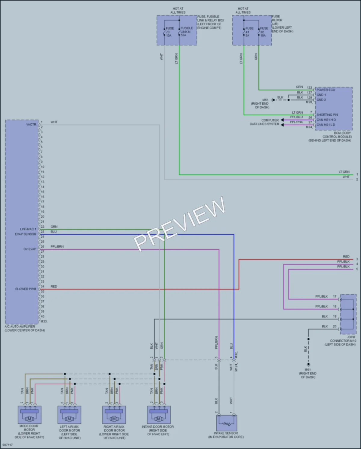 2025 Nissan Sentra Air Conditioning wiring diagram preview