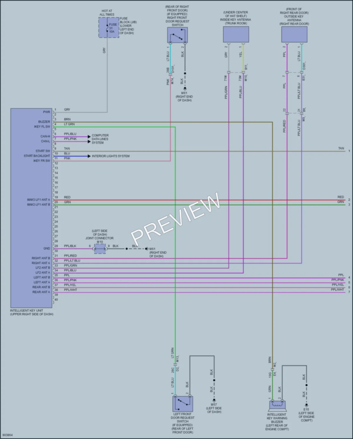 2025 Nissan Sentra Anti Theft wiring diagram preview