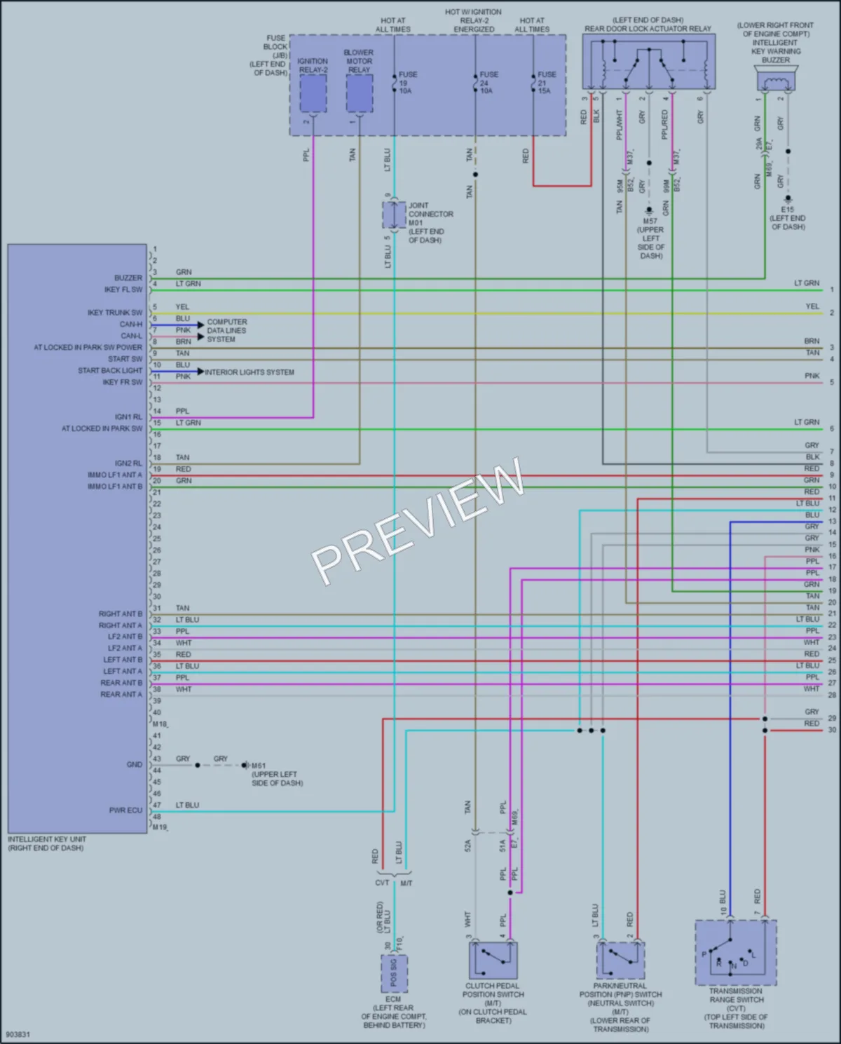 2025 Nissan Versa Power Door Locks wiring diagram preview