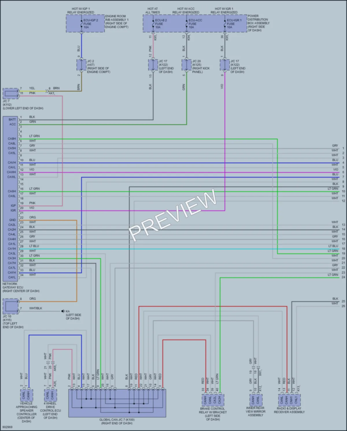 2025 Toyota 4Runner Computer Data Lines Wiring Diagrams protected preview