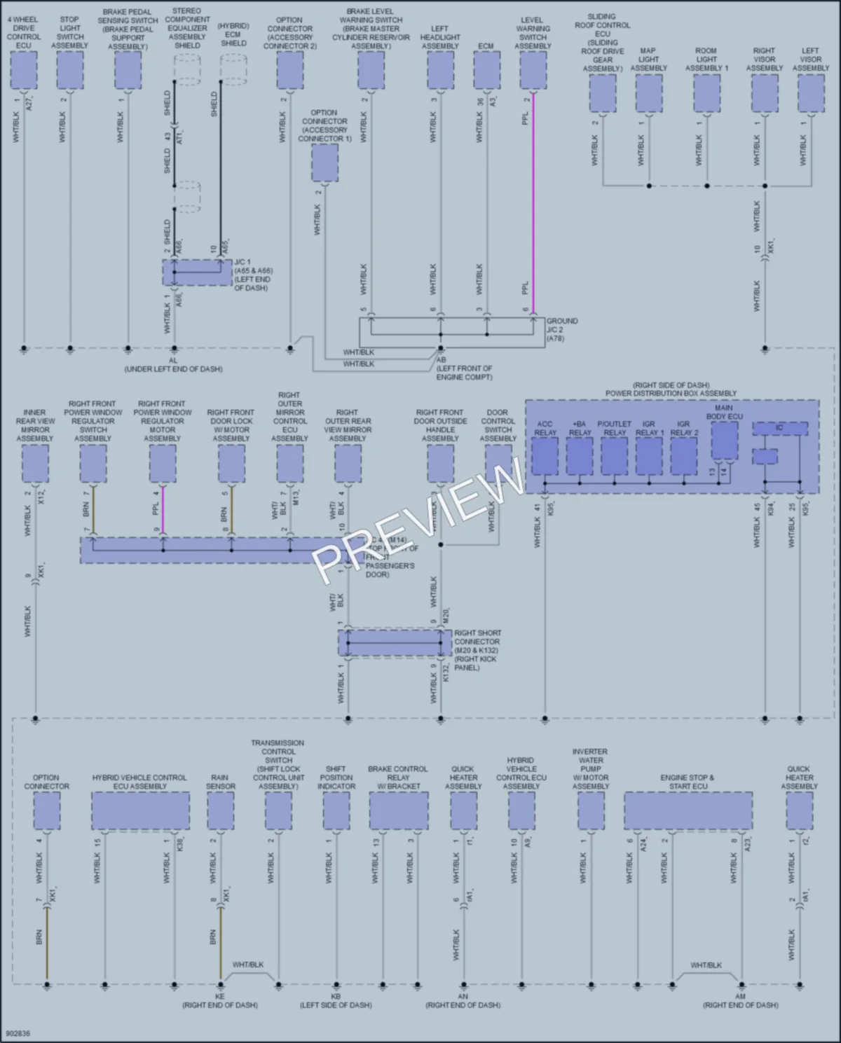 2025 Toyota 4Runner Ground Distribution wiring diagram preview