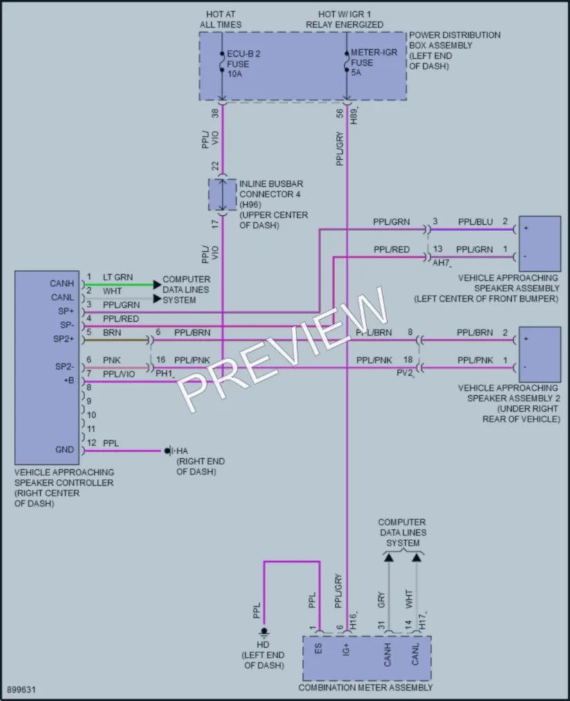 2025 Toyota CamryHybrid Active Bodyworks wiring diagram preview