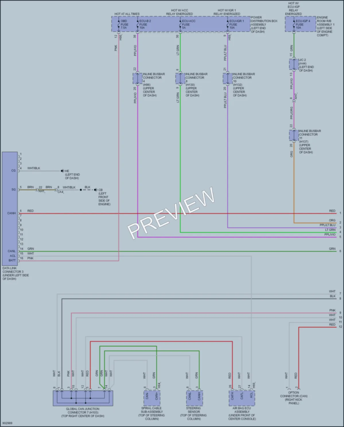 2025 Toyota CamryHybrid Computer Data Lines wiring diagram preview