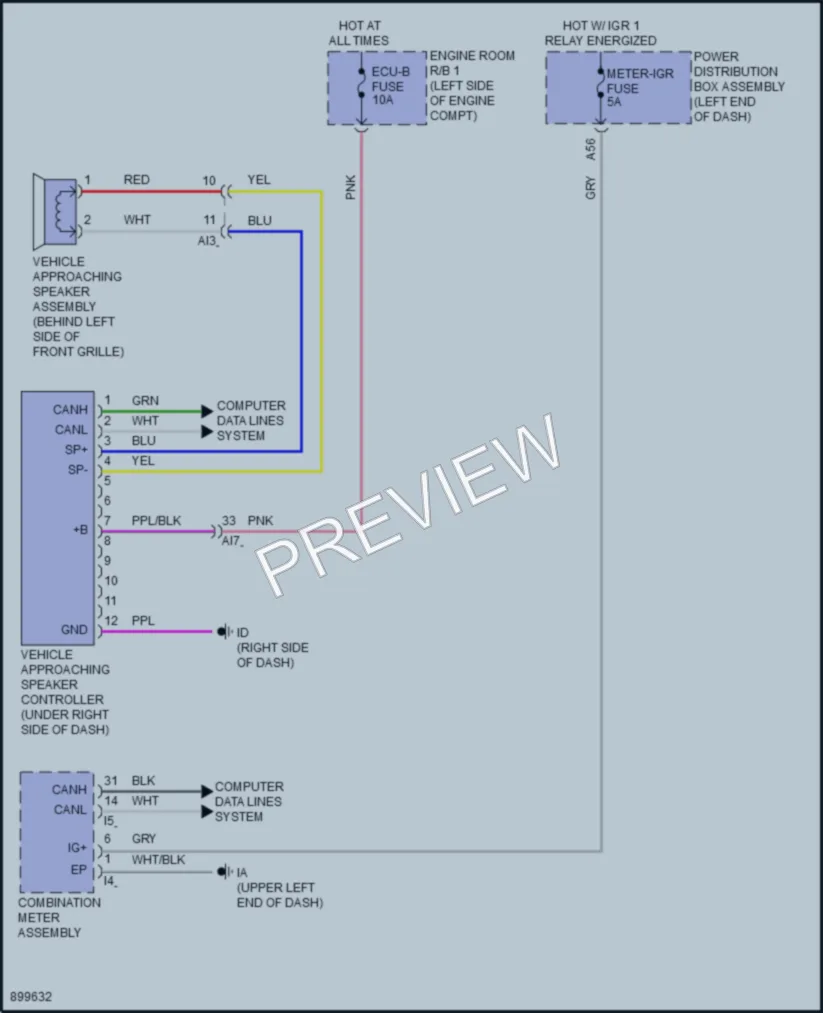 2025 Toyota Corolla Active Bodyworks wiring diagram preview