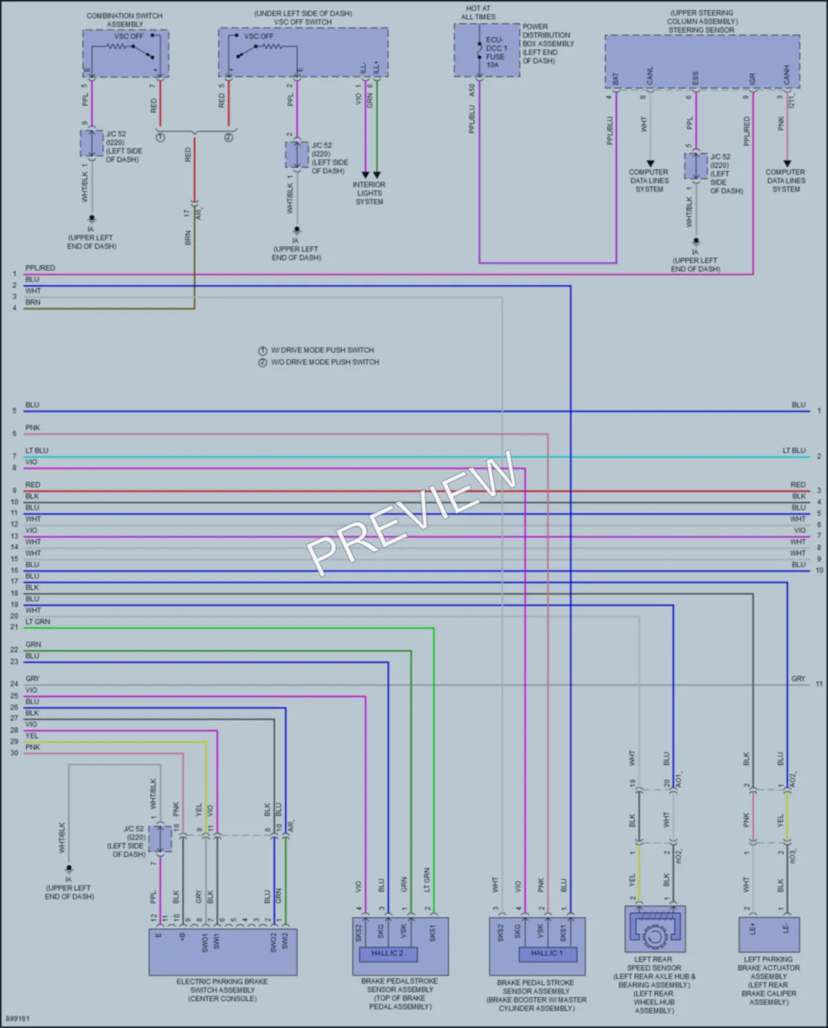 2025 Toyota Corolla Anti Lock Brakes wiring diagram preview