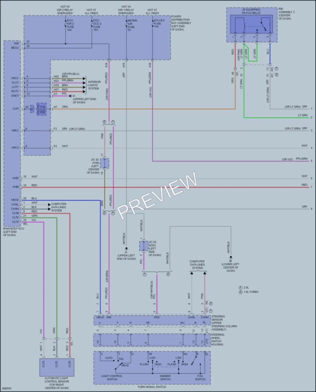 2025 Toyota Corolla Headlights wiring diagram preview