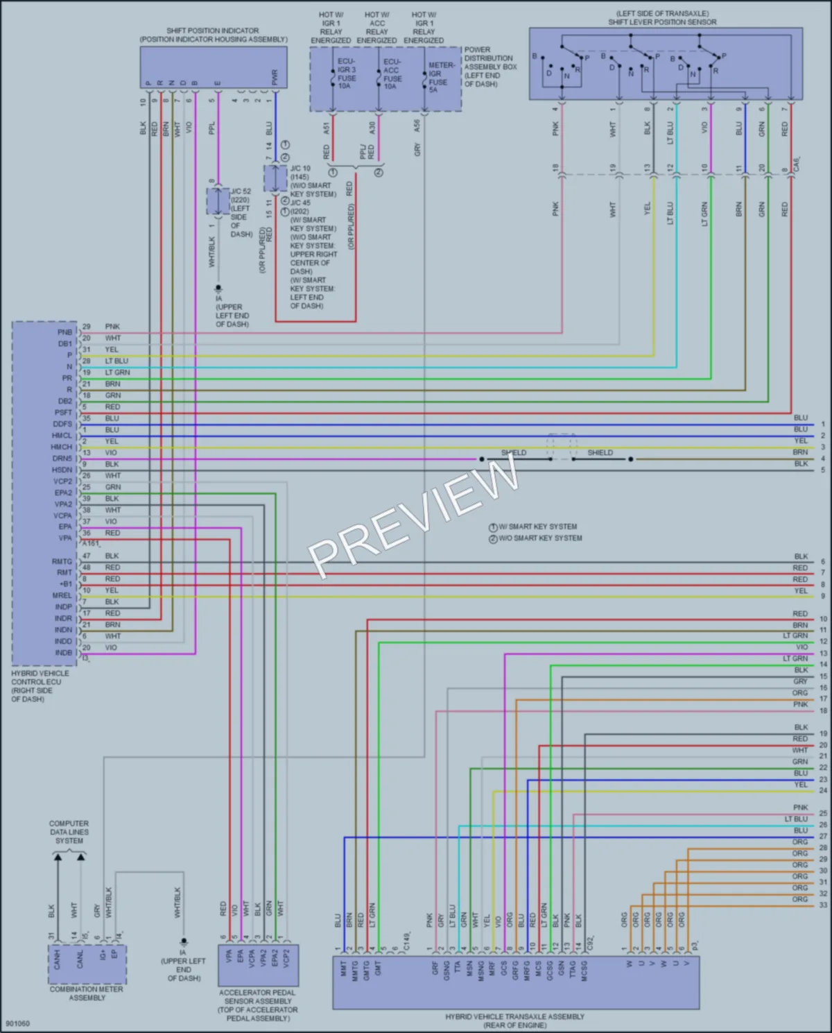 2025 Toyota Corolla Transmission wiring diagram preview