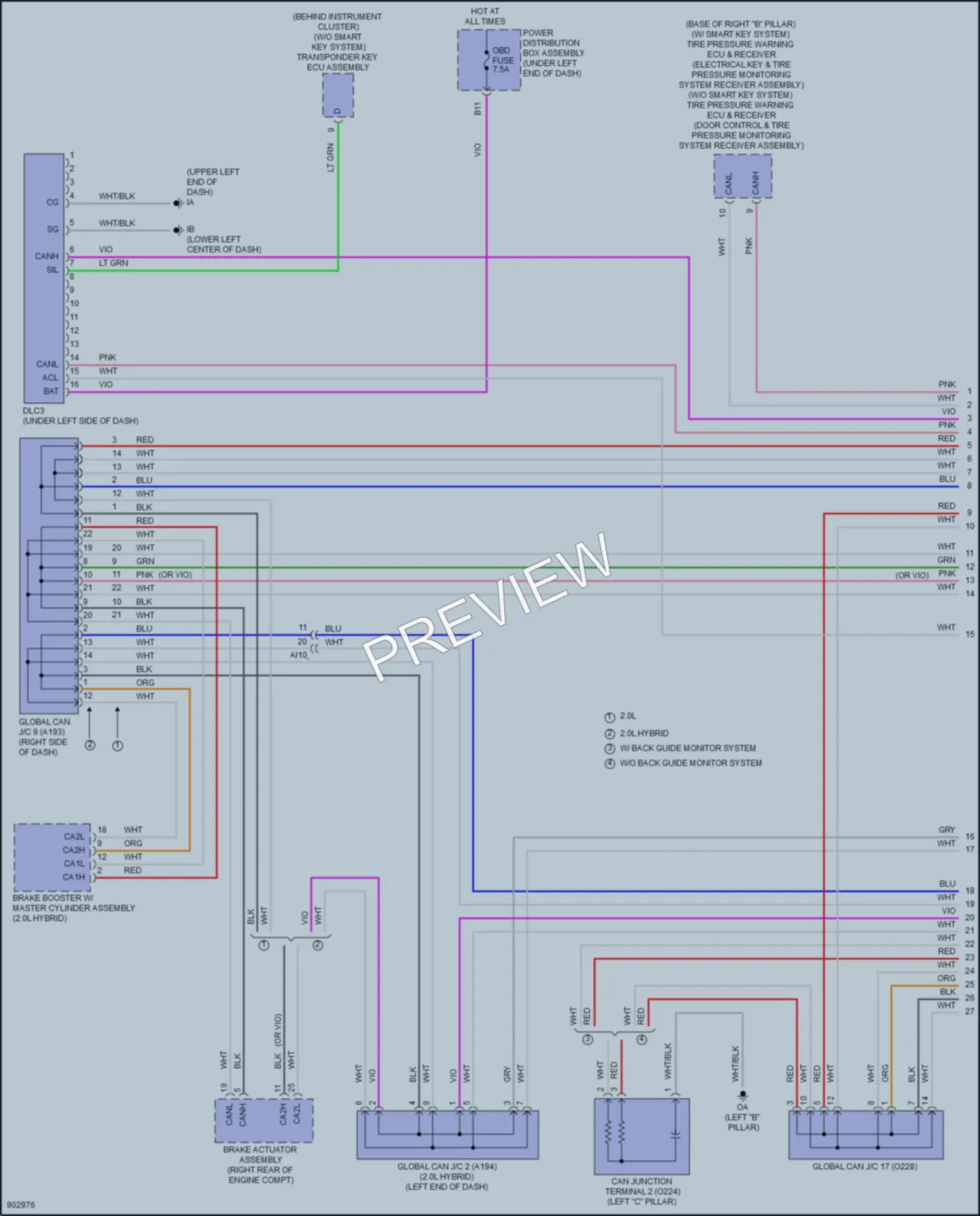 2025 Toyota CorollaCross Computer Data Lines wiring diagram preview