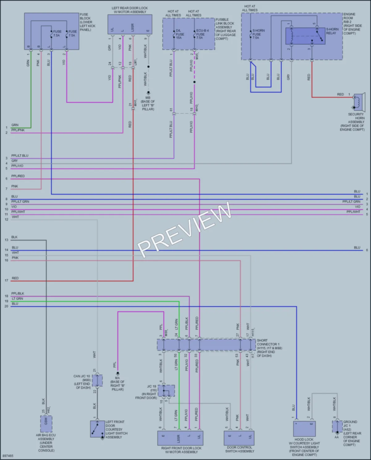 2025 Toyota CrownHybrid Anti Theft wiring diagram preview