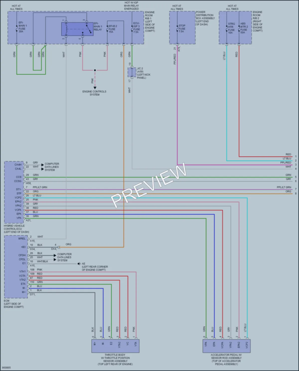 2025 Toyota CrownHybrid Cruise Control wiring diagram preview