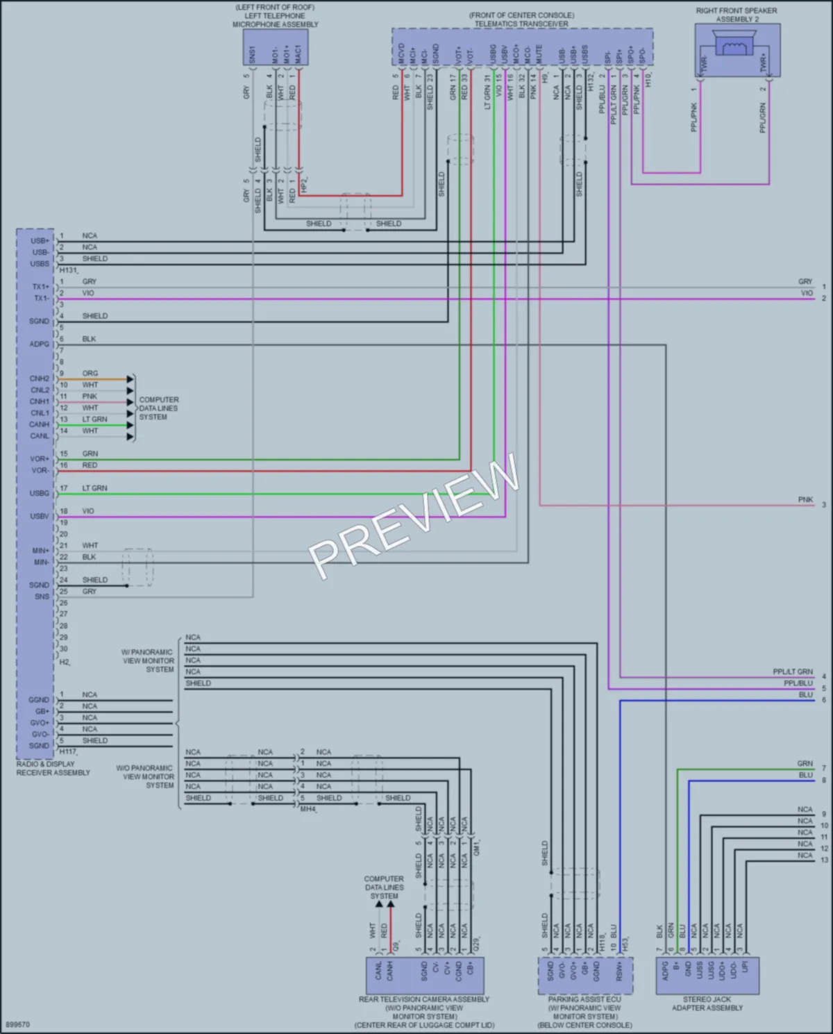 2025 Toyota CrownHybrid Radio wiring diagram preview