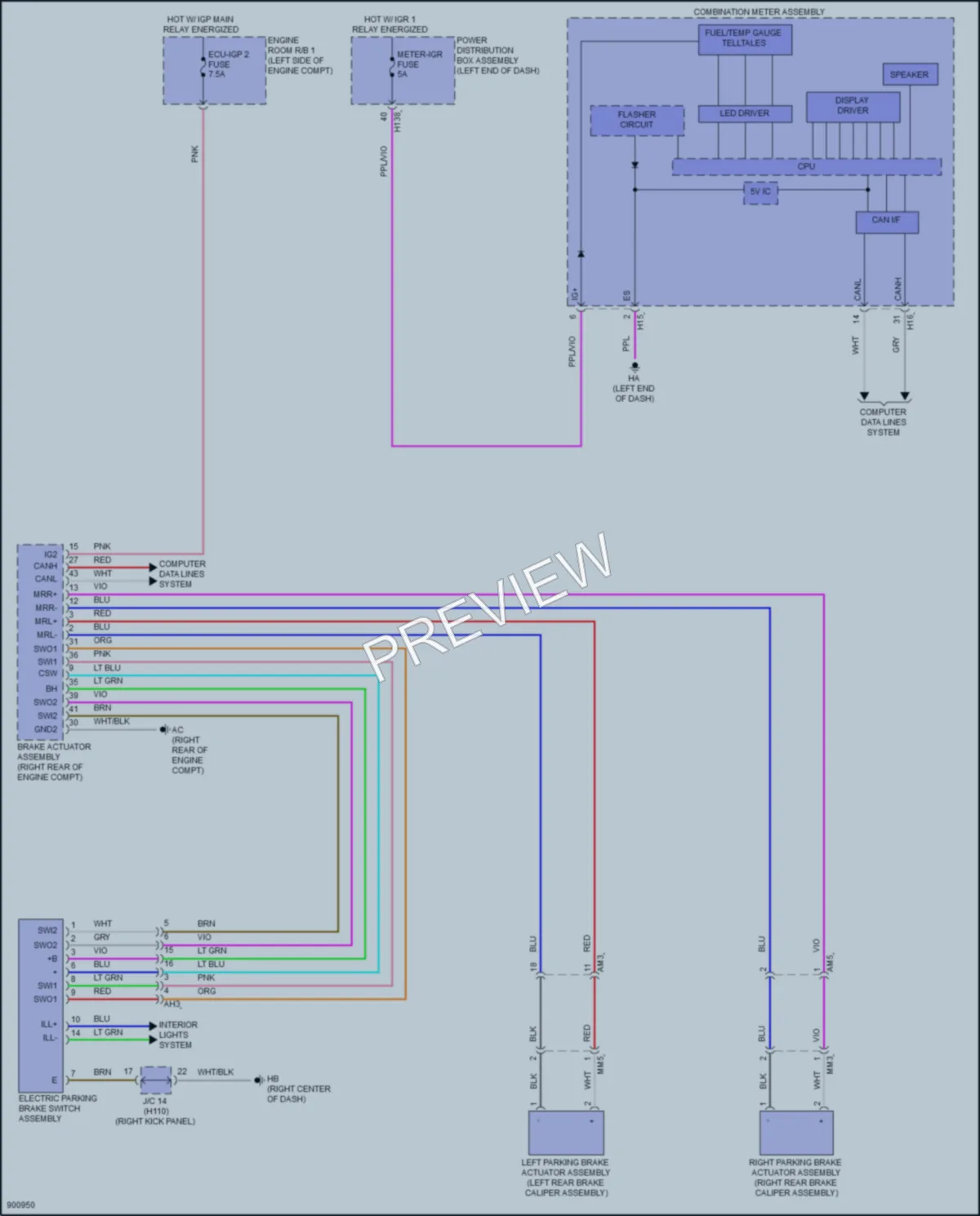 2025 Toyota CrownHybrid Shift Interlock wiring diagram preview