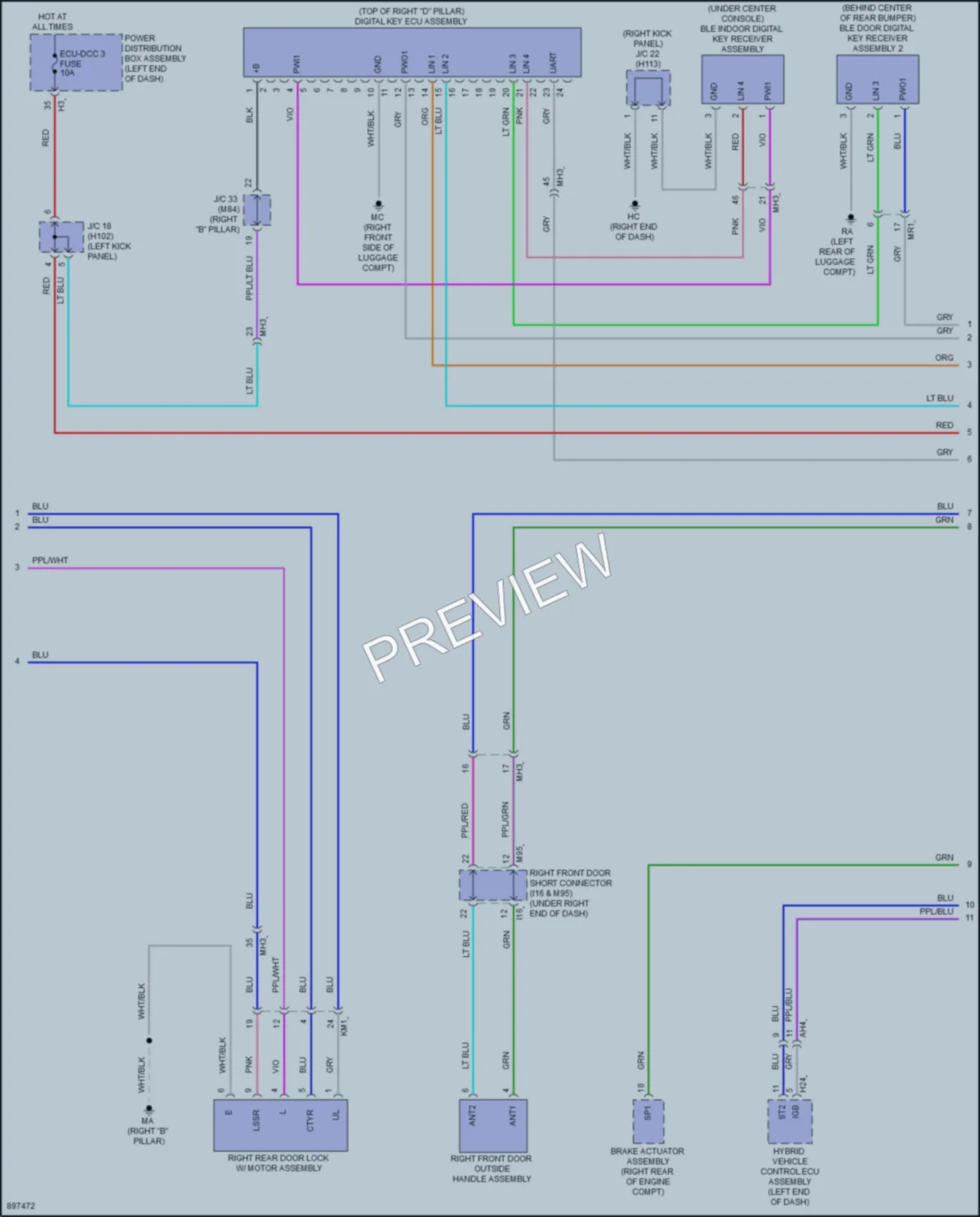 2025 Toyota CrownSignia Anti Theft wiring diagram preview