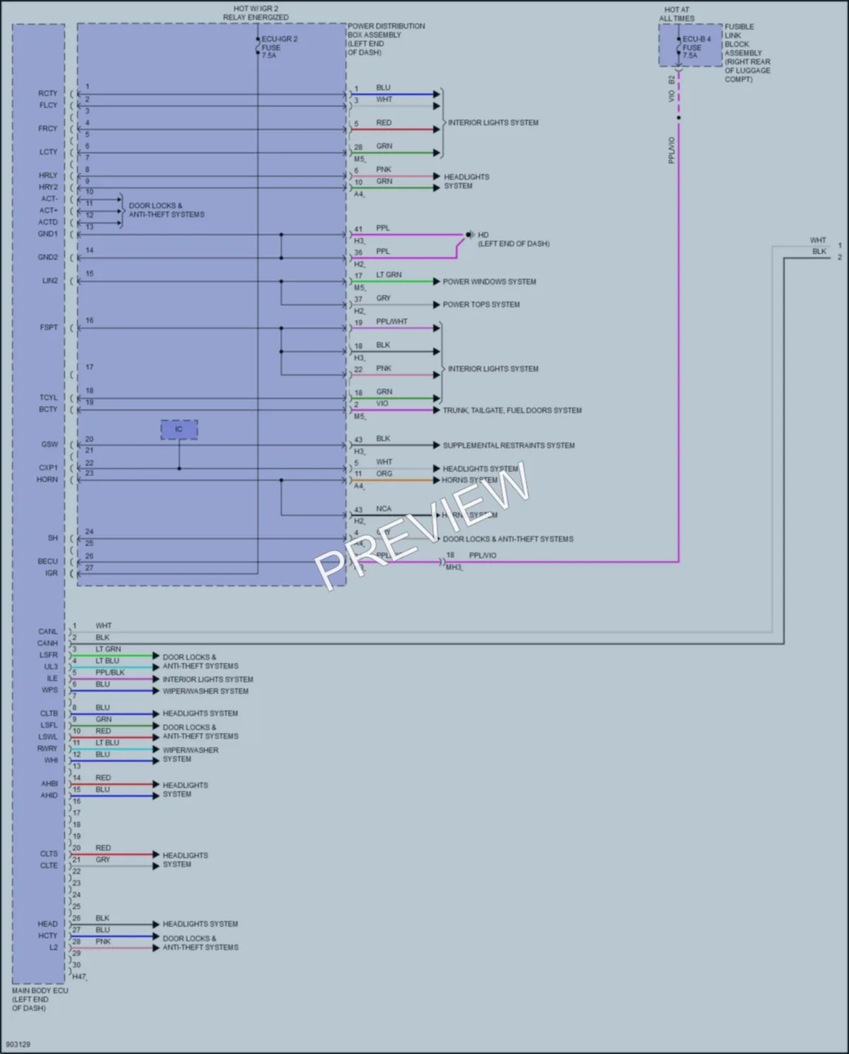 2025 Toyota CrownSignia Body Control Modules wiring diagram preview