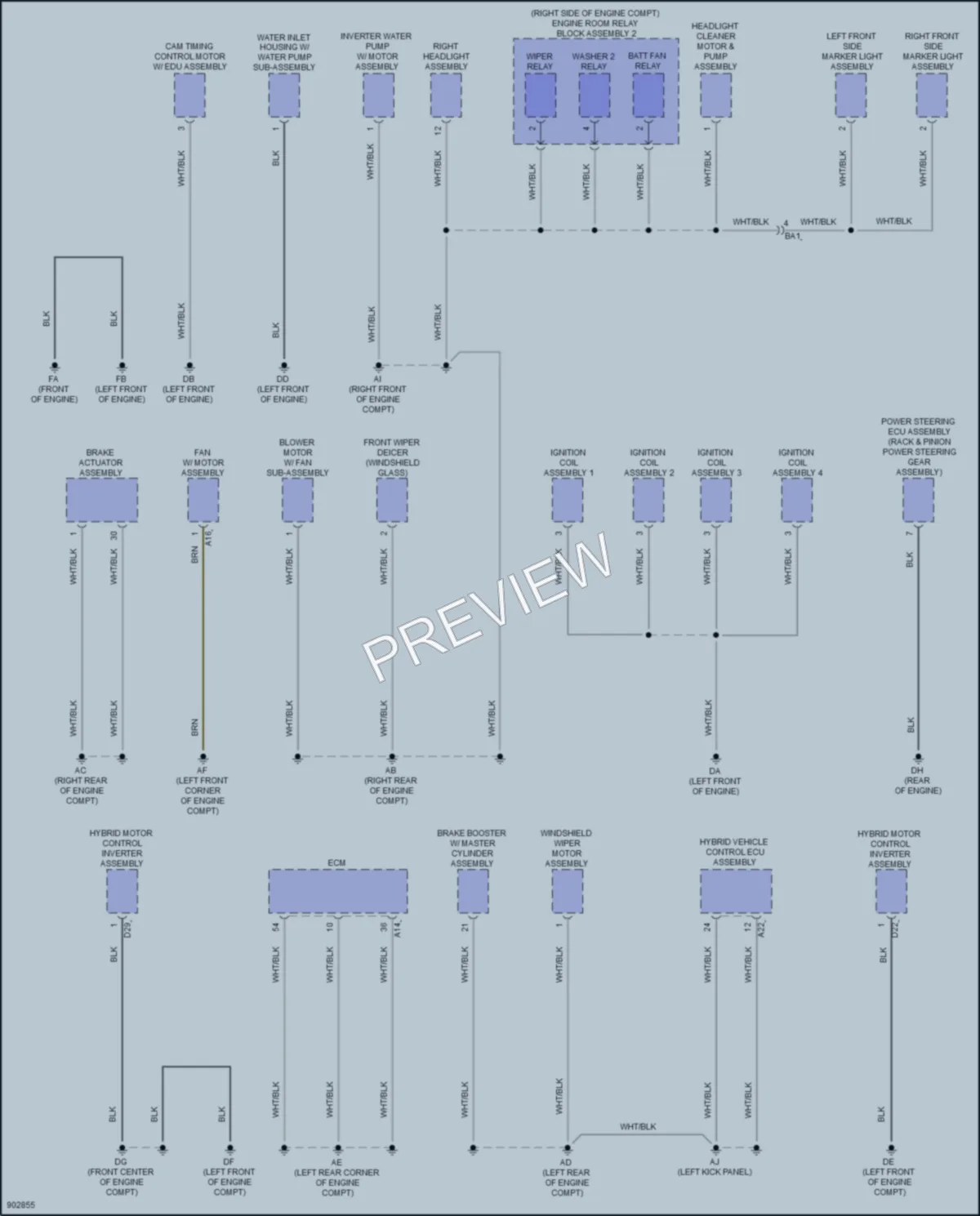 2025 Toyota CrownSignia Ground Distribution wiring diagram preview