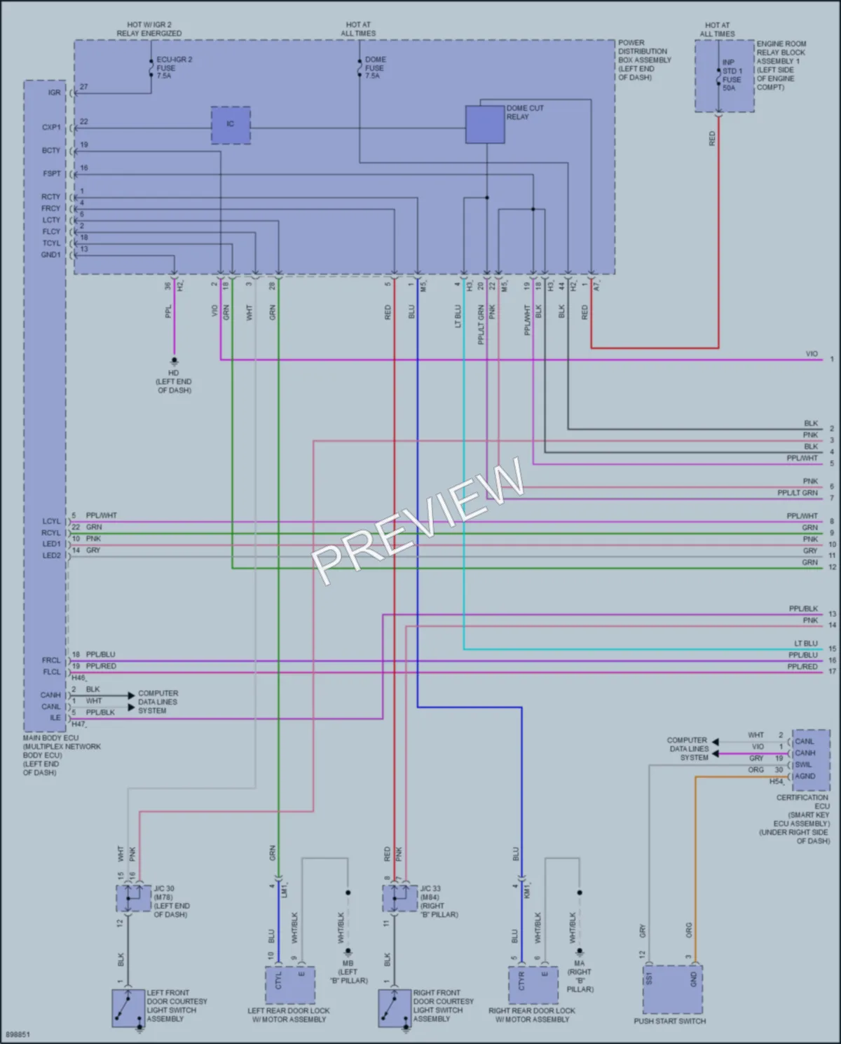 2025 Toyota CrownSignia Interior Lights wiring diagram preview