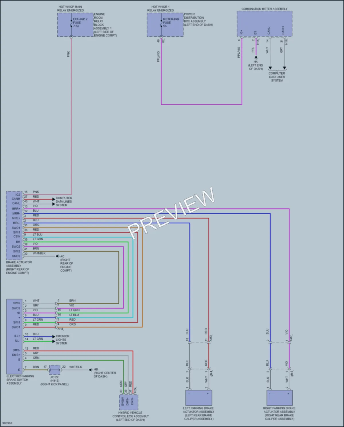 2025 Toyota CrownSignia Shift Interlock wiring diagram preview