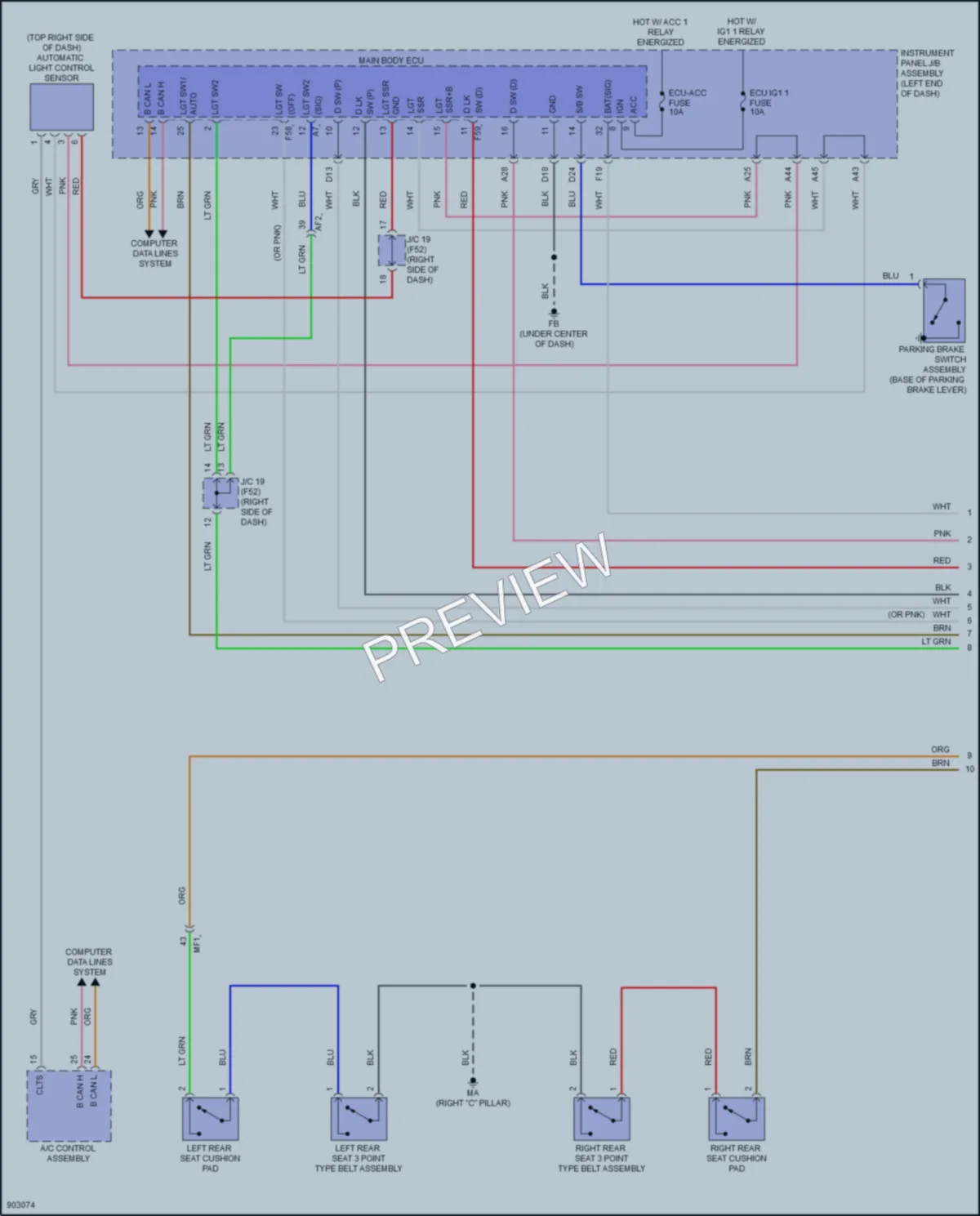 2025 Toyota GR86 Warning Systems wiring diagram preview
